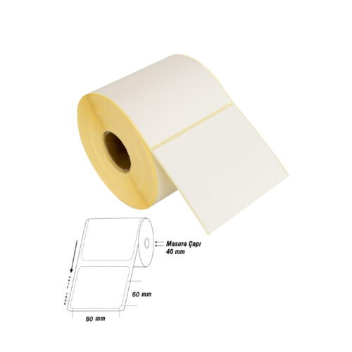 60x80 Termal Barkod Etiketi
